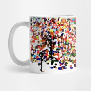 An Abstract Rainbow of Colors Mug, Mask, Pin Mug